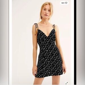 Free People Turning Heads Printed Mini Dress New Large